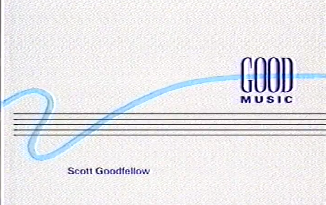 Good Music Productions 1980's business card
